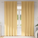 Mørklægningsgardiner med ringe 2 pcs Beige 225 x 140 cm