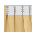 Mørklægningsgardiner med ringe 2 pcs Beige 245 x 140 cm