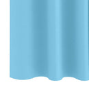 Mørklægningsgardiner med ringe 2 pcs Lys blå 245 x 140 cm