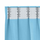 Mørklægningsgardiner med ringe 2 pcs Lys blå 260 x 140 cm