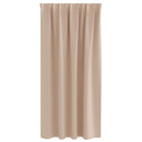 Mørklægningsgardiner med ringe 2 pcs Gråbrun 175 x 140 cm