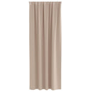 Mørklægningsgardiner med ringe 2 pcs Gråbrun 225 x 140 cm