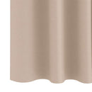 Mørklægningsgardiner med ringe 2 pcs Gråbrun 260 x 140 cm