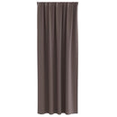 Mørklægningsgardiner med ringe 2 pcs Mørk Brun 225 x 140 cm