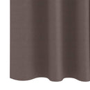 Mørklægningsgardiner med ringe 2 pcs Mørk Brun 260 x 140 cm
