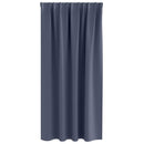 Mørklægningsgardiner med ringe 2 pcs Antracit 175 x 140 cm