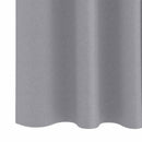 Mørklægningsgardiner med ringe 2 pcs Lysegrå 245 x 140 cm