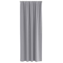 Mørklægningsgardiner med ringe 2 pcs Lysegrå 260 x 140 cm