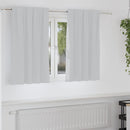 Mørklægningsgardiner med ringe 2 pcs Bleg Grå 140 x 140 cm