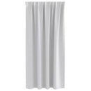 Mørklægningsgardiner med ringe 2 pcs Lysegrå 175 x 140 cm