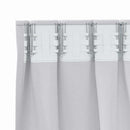 Mørklægningsgardiner med ringe 2 pcs Bleg Grå 245 x 140 cm
