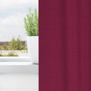 Mørklægningsgardiner med ringe 2 pcs Vinrød 140 x 140 cm
