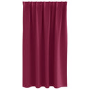 Mørklægningsgardiner med ringe 2 pcs Vinrød 140 x 140 cm