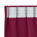 Mørklægningsgardiner med ringe 2 pcs Vinrød 175 x 140 cm