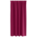 Mørklægningsgardiner med ringe 2 pcs Vinrød 175 x 140 cm