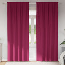 Mørklægningsgardiner med ringe 2 pcs Vinrød 225 x 140 cm