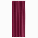 Mørklægningsgardiner med ringe 2 pcs Vinrød 225 x 140 cm