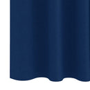 Mørklægningsgardiner med ringe 2 pcs Mørk blå 140 x 140 cm