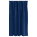 Mørklægningsgardiner med ringe 2 pcs Mørk blå 140 x 140 cm