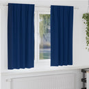 Mørklægningsgardiner med ringe 2 pcs Mørk blå 175 x 140 cm