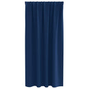 Mørklægningsgardiner med ringe 2 pcs Mørk blå 175 x 140 cm