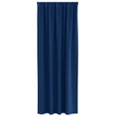Mørklægningsgardiner med ringe 2 pcs Mørk blå 245 x 140 cm