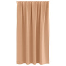 Mørklægningsgardiner med ringe 2 pcs Lys Brun 140 x 140 cm