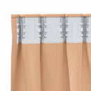 Mørklægningsgardiner med ringe 2 pcs Lys Brun 245 x 140 cm