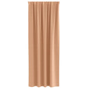 Mørklægningsgardiner med ringe 2 pcs Lys Brun 260 x 140 cm