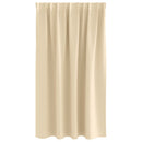 Mørklægningsgardiner med ringe 2 pcs Creme 140 x 140 cm