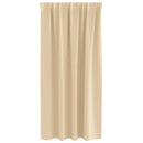Mørklægningsgardiner med ringe 2 pcs Creme 175 x 140 cm