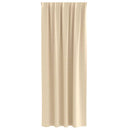 Mørklægningsgardiner med ringe 2 pcs Creme 245 x 140 cm