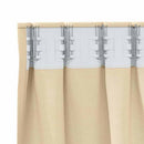 Mørklægningsgardiner med ringe 2 pcs Creme 260 x 140 cm