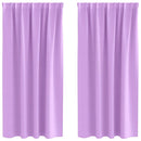 Mørklægningsgardiner med ringe 2 pcs Lilla 175 x 140 cm