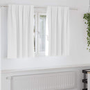 Mørklægningsgardiner med ringe 2 pcs Lys hvid 140 x 140 cm