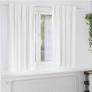 Mørklægningsgardiner med ringe 2 pcs Lys hvid 175 x 140 cm