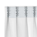 Mørklægningsgardiner med ringe 2 pcs Ren Hvid 225 x 140 cm