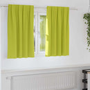 Mørklægningsgardiner med ringe 2 pcs Grøn 140 x 140 cm