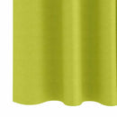 Mørklægningsgardiner med ringe 2 pcs Grøn 260 x 140 cm