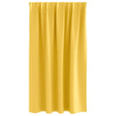 Mørklægningsgardiner med ringe 2 pcs Sennepsgul 140 x 140 cm