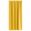 Mørklægningsgardiner med ringe 2 pcs Sennepsgul 175 x 140 cm
