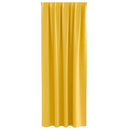 Mørklægningsgardiner med ringe 2 pcs Sennepsgul 245 x 140 cm
