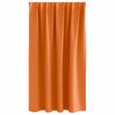 Mørklægningsgardiner med ringe 2 pcs Lys Orange 140 x 140 cm