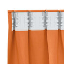 Mørklægningsgardiner med ringe 2 pcs Lys Orange 245 x 140 cm