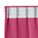 Mørklægningsgardiner med ringe 2 pcs Lys Pink 260 x 140 cm