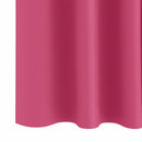 Mørklægningsgardiner med ringe 2 pcs Lys Pink 260 x 140 cm