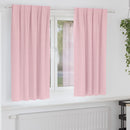 Mørklægningsgardiner med ringe 2 pcs Lyserød 175 x 140 cm