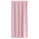 Mørklægningsgardiner med ringe 2 pcs Lyserød 175 x 140 cm