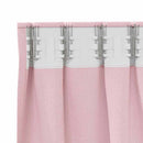 Mørklægningsgardiner med ringe 2 pcs Lyserød 225 x 140 cm