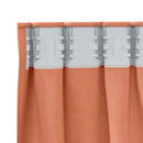 Mørklægningsgardiner med ringe 2 pcs Terrakotta 140 x 140 cm